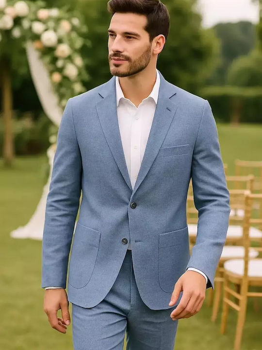 Vară Sacou bărbați Light Blue