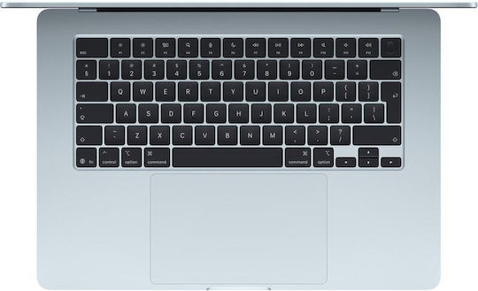 Apple MacBook Air 15.3" IPS Retina Display (M4-10-Core/16GB/256GB SSD/10-Core GPU) με Φορτιστή 70W Sky Blue (International English Keyboard)