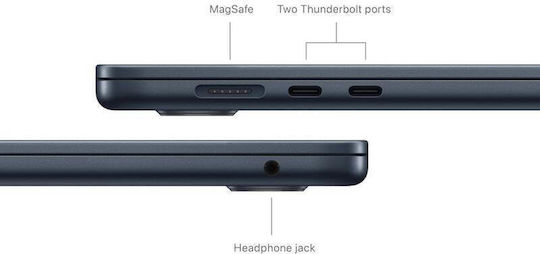 Apple MacBook Air 15.3" IPS Retina Display (M4-10-Core/16GB/256GB SSD/8-Core GPU) 70W Midnight (International English Keyboard)