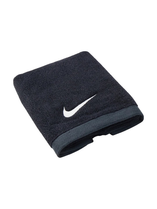 Nike Fundamental Πετσέτα Γυμναστηρίου Βαμβακερή Μαύρη 36x81cm