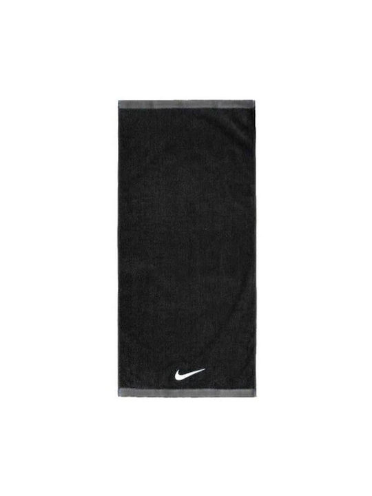 Nike Fundamental Πετσέτα Γυμναστηρίου Βαμβακερή Μαύρη 36x81cm