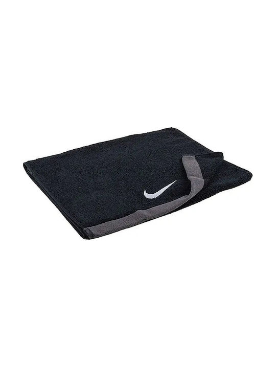 Nike Fundamental Πετσέτα Γυμναστηρίου Βαμβακερή Μαύρη 36x81cm