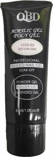 QBD Acrygel Νυχιών Clear Light Pink 30ml