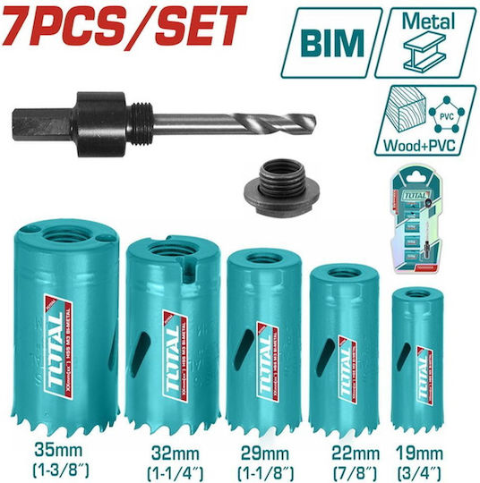 Total Hole Saw Kit for Wood, Metal and Plastic
