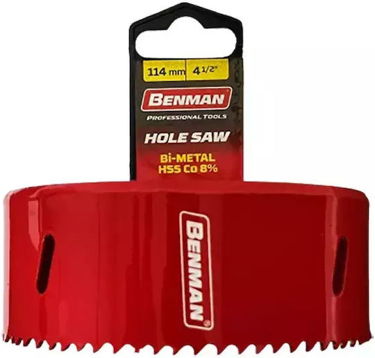 Benman Lochsäge HSS mit Durchmesser 114mm für Holz, Metall, Ziegel und Fliese