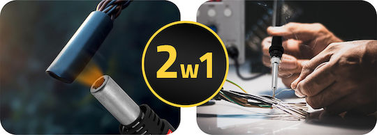 700w Soldering Station Hm-294 2 In 1 5 Nozzles Lcd 230v