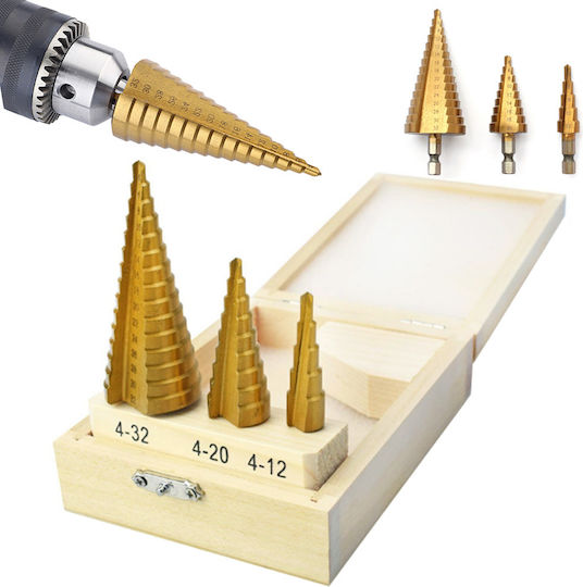 Korbi Burghiu Conic HSS Titan cu Tija Hexagonală pentru Metal