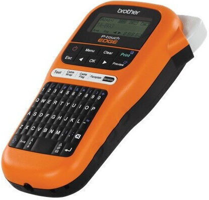 Brother Elektronischer Tragbarer Etikettendrucker in Orange Farbe