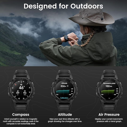 Kospet TANK S2 Smartwatch with Heart Rate Monitor (Black)
