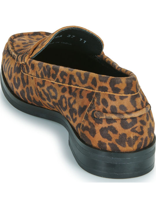Women's Moccasins in Brown Color