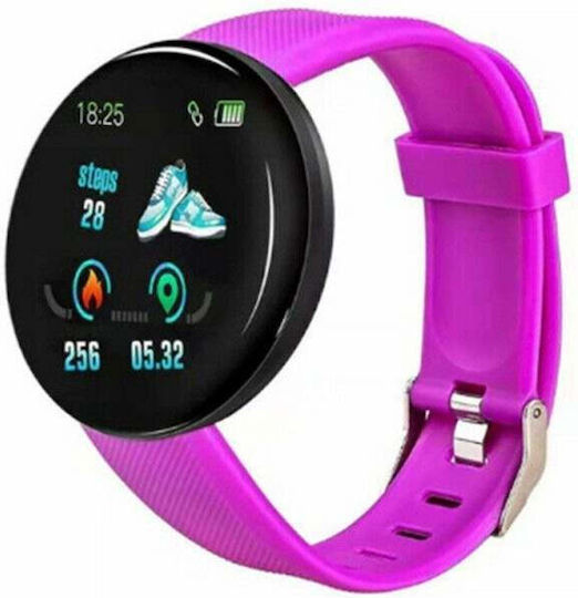 Smartwatch με Παλμογράφο (Μωβ)