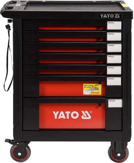 Yato Количка за инструменти с 7 чекмеджета и 211 инструменти