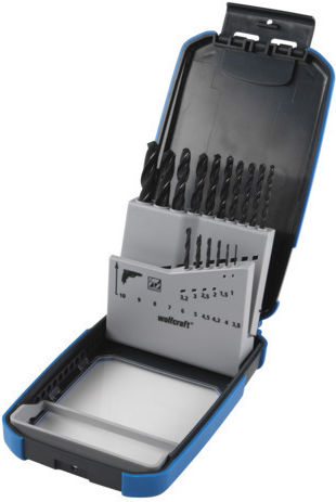 Wolfcraft Satz 6 Bohrer HSS mit Zylindrischem Schaft für Metall