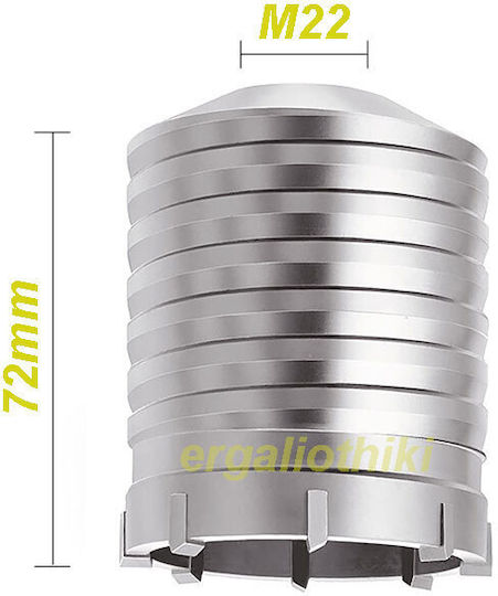 FFG Ποτηροκορώνα με Διάμετρο 68mm για Μπετό και Τούβλο 500gr