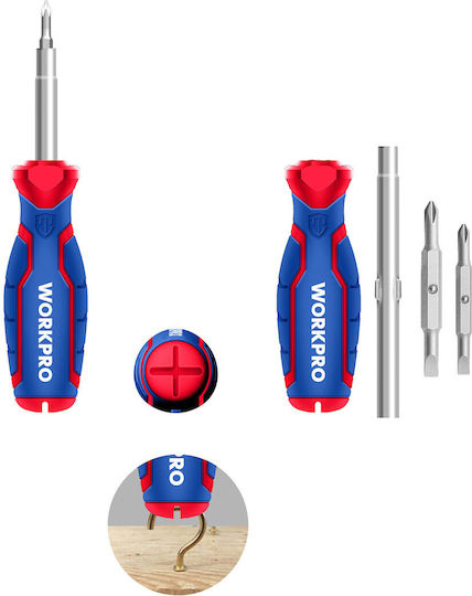 WorkPro Screwdriver with Interchangeable Tips