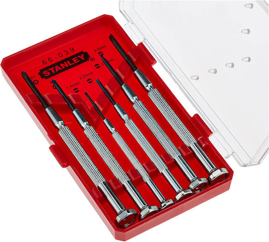 Stanley Set Precision Screwdrivers with 6 Interchangeable Tips