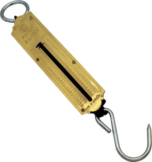 Luckhaus balance Professionelle Hängewaage mit einer Wiegekapazität von 50kg und einer Unterteilung von 500gr