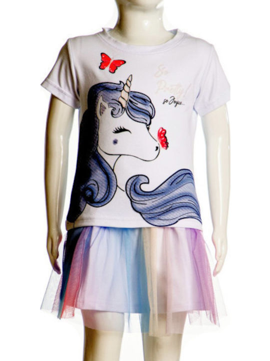 Комплект Лято 2бр Бял Unicorn
