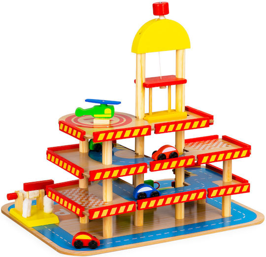 Garage Lift Ecotoys Cars Wood 3+ Years Multicolor