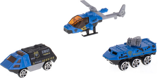 Isp Likesmart Poliție 5997 Camion Transformabil În Parcarea 2 Mașini Semne de elicopter