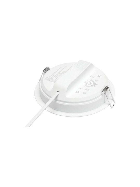 Philips Meson Кръгла Металик Вграден Спот с Патрон Вграден LED Бял 1бр