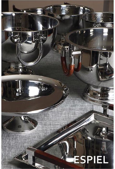 Espiel Champagnergläser mit Sockel Inox mit Abmessungen 30x30x23cm