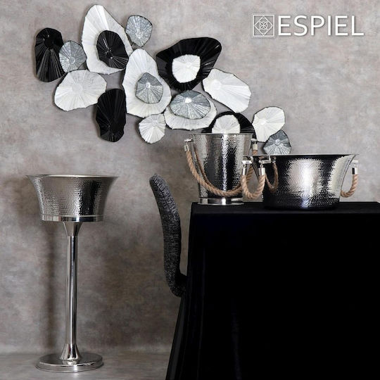 Espiel Champagnergläser mit Sockel Inox mit Abmessungen 30x30x70cm