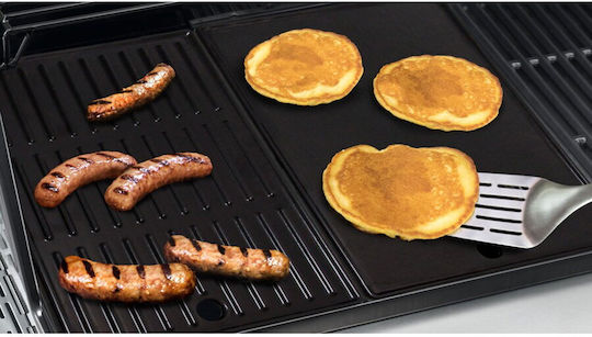 Char-Broil Πλάκα Ψησίματος Διπλής Όψης με Μαντεμένια Λεία & Ραβδωτή Επιφάνεια 43.5x21x1εκ.
