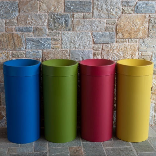 Viomes Coș de Reciclare Plastic Albastru 36lt 1buc
