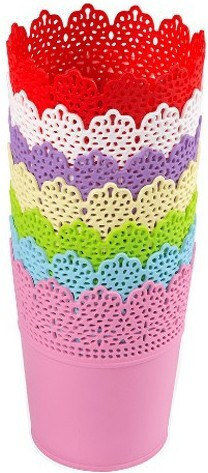 TnS Plant Pot Plastic Light Blue