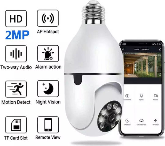 Jortan IP Κάμερα Παρακολούθησης Wi-Fi Full HD 1080p Αδιάβροχη με Ηχείο και Φακό 3.6mm