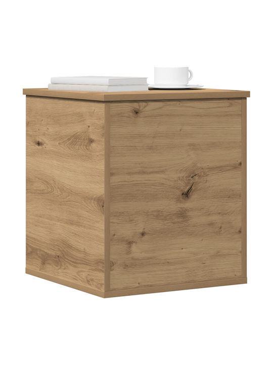 vidaXL Wooden Storage Box with Lid Brown 40x42x46cm 1pcs