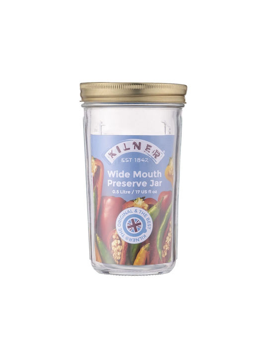 KIlner Kilner Vase General Use with Lid Glass Transparent 500ml