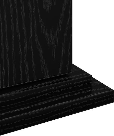 vidaXL Βάση Γλάστρας Ξύλινη Μαύρη 31x30x90εκ.
