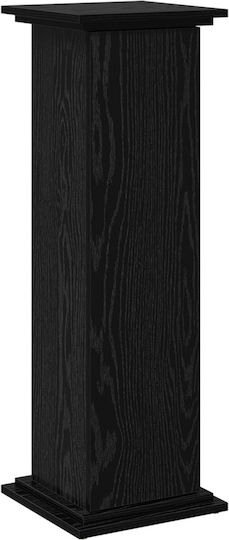 vidaXL Βάση Γλάστρας Ξύλινη Μαύρη 31x30x90εκ.