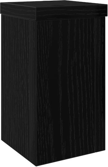 vidaXL Oak plant stakes set of Pot Stands Wooden Black 10cmx10cmx18cmcm. 2pcs