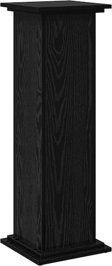 vidaXL Βάση Γλάστρας Ξύλινη Μαύρη 31x30x90εκ.