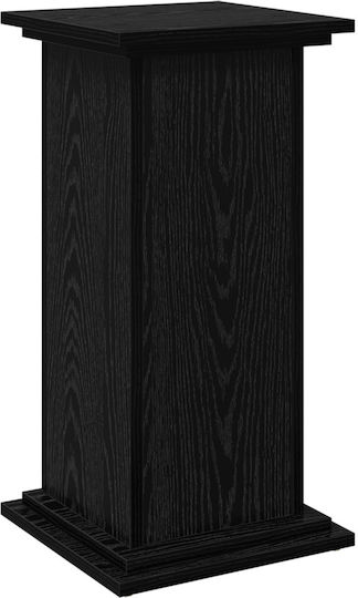 vidaXL Βάση Γλάστρας Ξύλινη Μαύρη 31x30x60εκ.