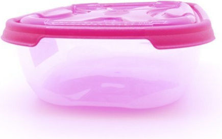 Cyclops Fresco Cutie pentru Mâncare Plastic Roz Potrivit pentru Cuptor cu Microunde 1200ml 1buc