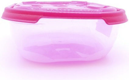 Cyclops Fresco Cutie pentru Mâncare Plastic Roz Potrivit pentru Cuptor cu Microunde 1200ml 1buc