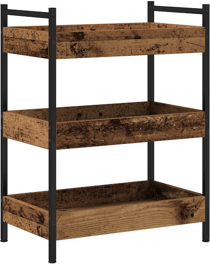 vidaXL Τρόλεϊ Κουζίνας Ξύλινο Καφέ 50x30x70cm