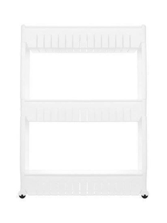 Troleu De Bucătărie Din Plastic Cu 3 Locuri Alb 54.5x12.5x72.5cm