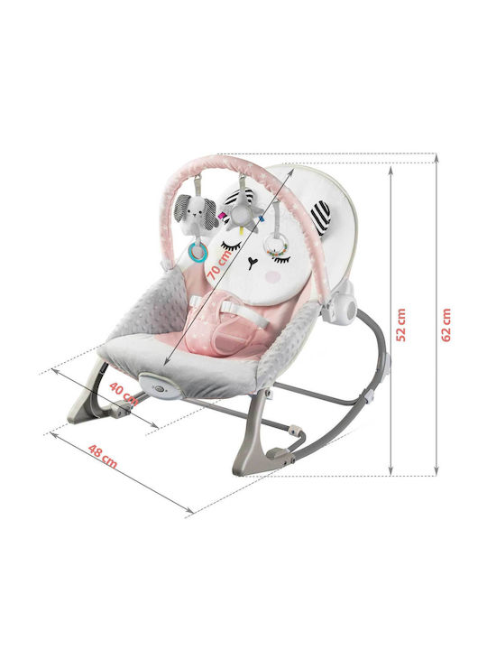 Electric Relax pentru Bebeluși Kitty Sleep cu Vibrații Roz pentru Copil până la 18kg