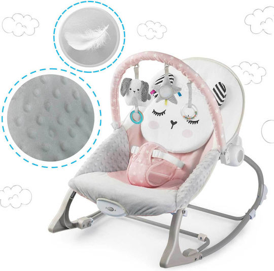 Electric Relax pentru Bebeluși Kitty Sleep cu Vibrații Roz pentru Copil până la 18kg