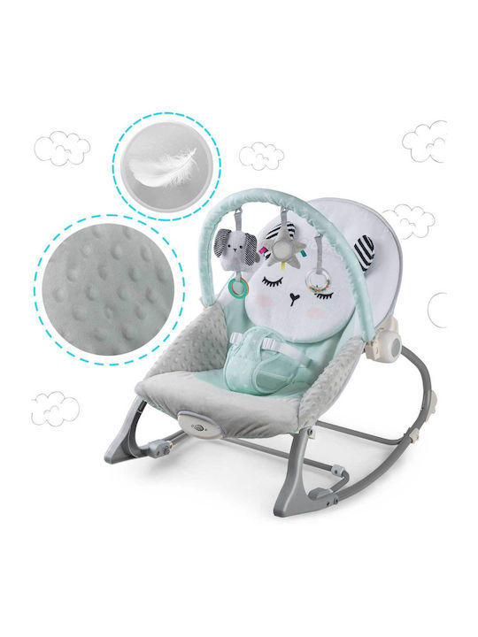 Electric Relax pentru Bebeluși Kitty Sleep cu Vibrații Verde pentru Copil până la 18kg