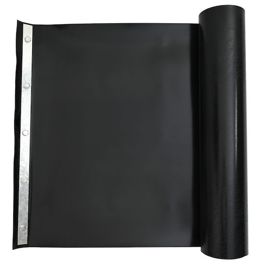 vidaXL Wurzel Barrier Connectors Rails Gartenzaunmaterial aus Kunststoff 70cm 1Stück Black
