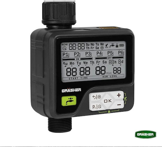 Grasher Bewässerungsprogrammierer Armatur Batterie 1 Ausgabe
