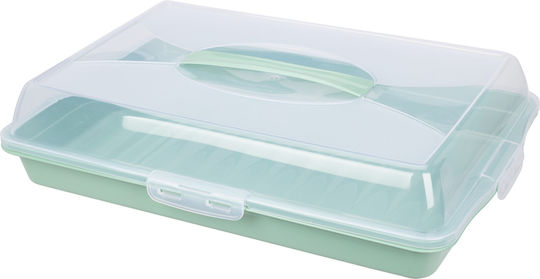 Excellent Houseware Pătrat Tavă de Servire în Culoare Verde 44x31x10cm 1buc