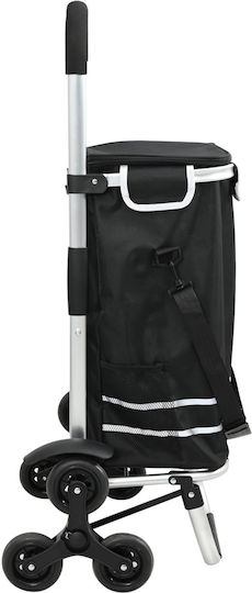 Shopping Trolley Black 47x39x101cm