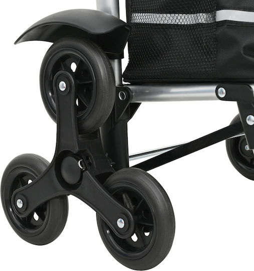 Shopping Trolley Black 47x39x101cm